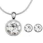 Kör alakú ékszer szett, Swarovski köves