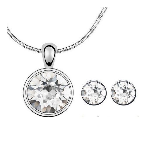 Kör alakú ékszer szett, Swarovski köves