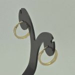 14k arany karika fülbevaló kristályokkal