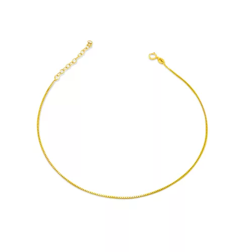14k arany bokalánc, velencei kocka 27 cm