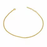 14k arany bokalánc lapított Pancer, 27 cm