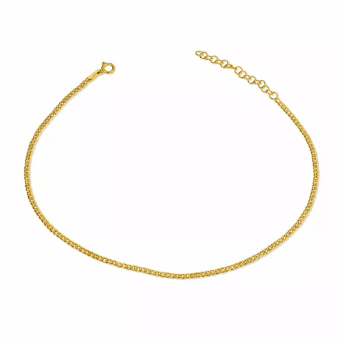 14k arany bokalánc lapított Pancer, 27 cm