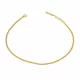 14k arany bokalánc lapított Pancer, 27 cm