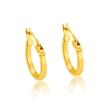 14k arany karika fülbevaló, 13 mm