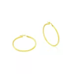 14k arany fülbevaló, karika, 40 mm