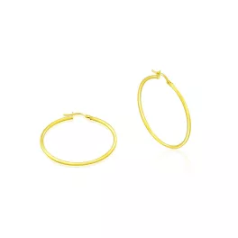 14k arany fülbevaló, karika, 40 mm
