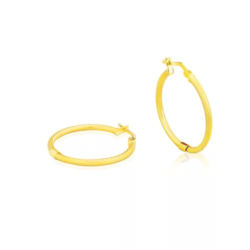 14k arany karika fülbevaló, 31 mm