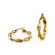 14k arany fulbevalocsavart karika