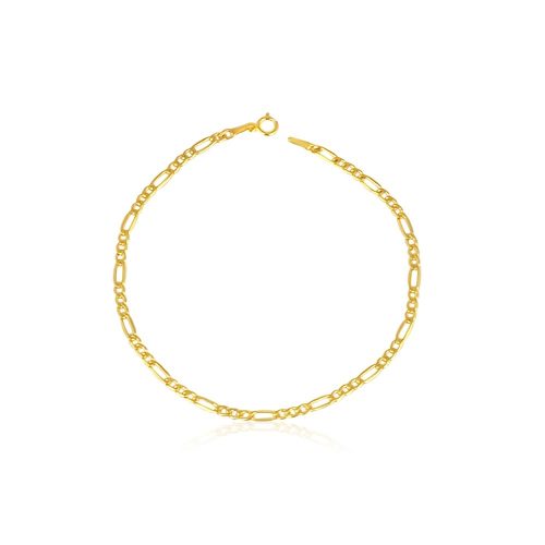14k arany karkötő, Figaro, 19 cm