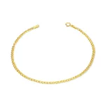 14k arany karlánc, Mona Lisa, 20,5 cm