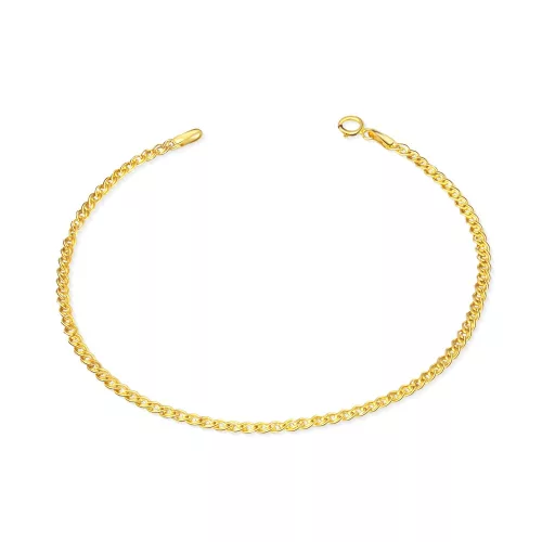 14k arany karlánc, Mona Lisa, 20,5 cm