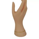 14k arany karkötő, Figaro, 21,5 cm