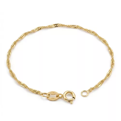 14k arany karlánc, Szingapúri, 19 cm