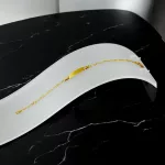 14k arany karkotő gyermekeknek, gravírozható, 15 cm