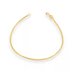 14k arany karkötő kétszínű Anker, 18 cm