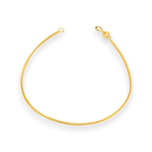 14k arany karkötő kétszínű Anker, 18 cm