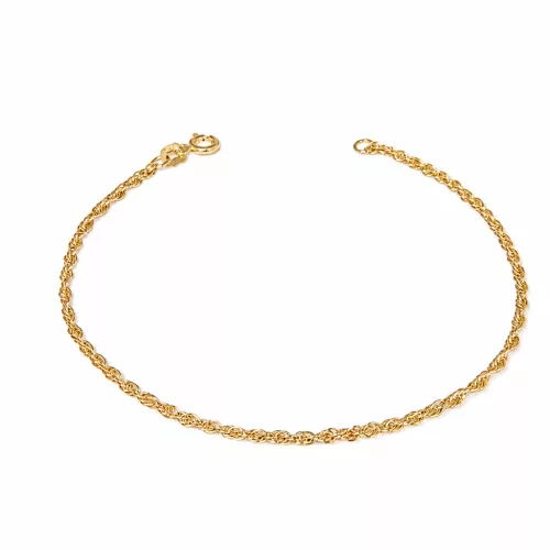 14k arany karlánc, Szingapúri, 19 cm