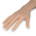 14k arany karlánc, Szingapúri, 19 cm