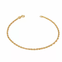 14k arany karlánc, Szingapúri, 19 cm