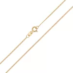 14k arany nyaklánc lapított pancer, 50 cm