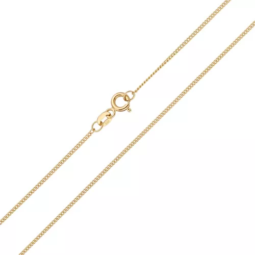 14k arany nyaklánc lapított pancer, 50 cm