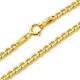 14k arany nyaklánc lapított pancer, 50 cm