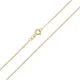14k arany nyaklánc lapított pancer, 50 cm