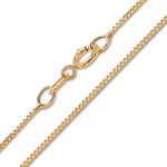 14k arany nyaklánc, Velencei kocka, 45 cm