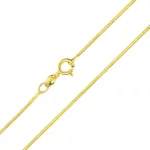 14 karátos arany nyaklánc, kígyó, 45 cm