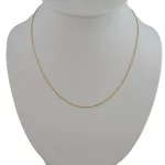 14 karátos arany nyaklánc, kígyó, 45 cm