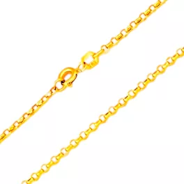 14k arany nyaklánc, gyöngy anker 50 cm