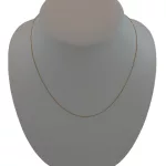 14k arany nyaklánc, Velencei kocka, 50 cm