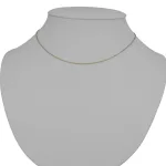 14k arany nyaklánc, kétszínű Anker, 42 cm