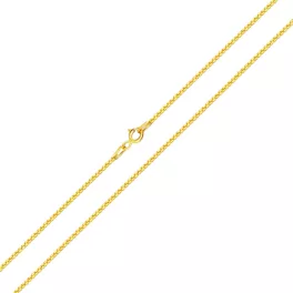 14k arany nyaklánc, Velencei kocka, 50 cm