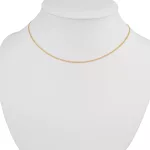 14k arany nyaklánc, Mona Lisa, 45 cm