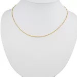 14k arany nyaklánc, Velencei kocka, 42 cm