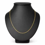 14k arany nyaklánc, lapított pancer 55 cm