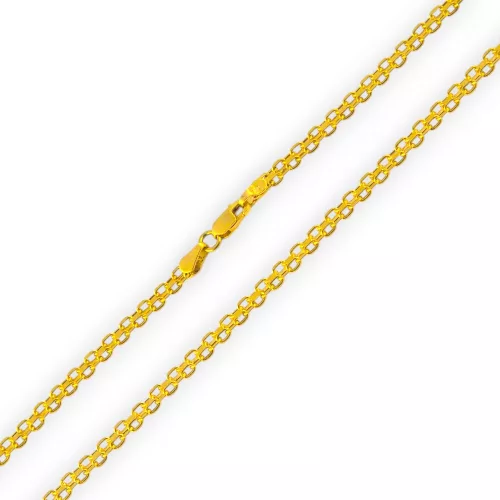 14k arany nyaklánc, Biscmarck, 50 cm