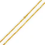 14k arany nyaklánc, "hamis" Waless 42 cm