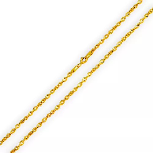 14k arany nyaklánc, "hamis" Waless 42 cm