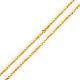 14k arany nyaklánc, hamis Waless 42 cm