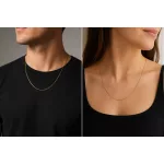 14k arany nyaklánc, Figaro, 50 cm