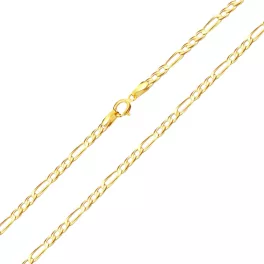 14k arany nyaklánc, Figaro, 50 cm