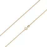 14k arany nyaklánc, Velencei kocka, 42 cm