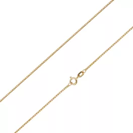 14k arany nyaklánc, Velencei kocka, 42 cm