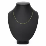 14k arany nyaklánc, Velencei kocka, 42 cm
