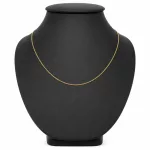 14k arany nyaklánc lapított pancer, 50 cm