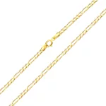 14k arany nyaklánc, Figaro, 60 cm