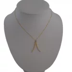 14k arany nyaklánc, egyedi medállal