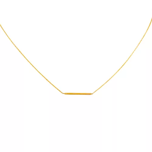14k arany nyaklánc, rúd betéttel